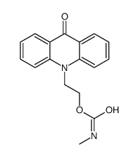 2-(9-oxoacridin-10-yl)ethyl N-methylcarbamate Structure