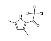 2,2,2-trichloro-1-(3,5-dimethyl-pyrrol-2-yl)-ethanone结构式