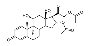 Triamcinolon-diacetat Structure