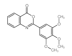 9-(3,4,5-trimethoxyphenyl)-8-oxa-10-azabicyclo[4.4.0]deca-1,3,5,9-tetraen-7-one结构式