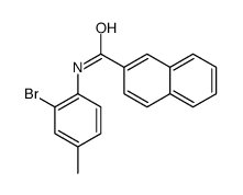 N-(2-Bromo-4-methylphenyl)-2-naphthamide结构式