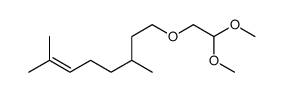 citronellyl oxyacetaldehyde dimethyl acetal structure