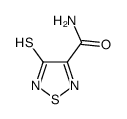 4-Thioxo-4,5-dihydro-1,2,5-thiadiazole-3-carboxamide结构式