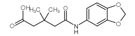 4-(苯并[1,3]二氧-5-羰基)-3,3-二甲基丁酸结构式