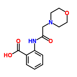 2-[(4-Morpholinylacetyl)amino]benzoic acid Structure