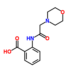 2-[(4-Morpholinylacetyl)amino]benzoic acid结构式