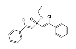 ethyl bis(2-chloro-2-phenylvinyl)phosphinate Structure
