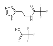 2,2,2-trifluoroacetic acid; 2,2,2-trifluoro-N-[2-(3H-imidazol-4-yl)ethyl]acetamide结构式