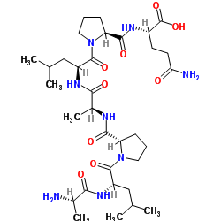 L-Alanyl-L-leucyl-L-prolyl-L-alanyl-L-leucyl-L-prolyl-L-glutamine Structure