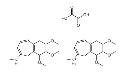 2-hydroxy-2-oxoacetate,methyl-(2,3,4-trimethoxy-2,3,4,5-tetrahydro-1H-benzo[7]annulen-6-yl)azanium Structure