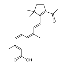 (2E,4E,6E,8E)-9-(2-acetyl-5,5-dimethylcyclopenten-1-yl)-3,7-dimethylnona-2,4,6,8-tetraenoic acid结构式