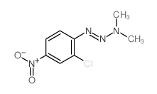 N-(2-chloro-4-nitro-phenyl)diazenyl-N-methyl-methanamine Structure