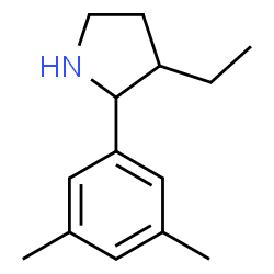 Pyrrolidine, 2-(3,5-dimethylphenyl)-3-ethyl- (9CI) structure
