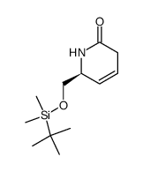 6S-6-(tert-butyldimethylsilanyloxymethyl)-3,6-dihydro-1H-pyridin-2-one结构式