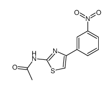 N-(4-(3'-nitrophenyl)thiazol-2-yl)acetamide Structure