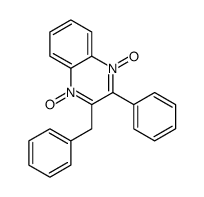 3-benzyl-4-oxido-2-phenylquinoxalin-1-ium 1-oxide结构式