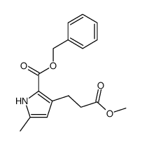 3-(2-methoxycarbonyl-ethyl)-5-methyl-pyrrole-2-carboxylic acid benzyl ester Structure