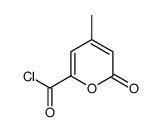 2H-Pyran-6-carbonyl chloride, 4-methyl-2-oxo- (9CI) Structure