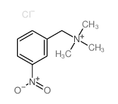 trimethyl-[(3-nitrophenyl)methyl]azanium structure