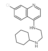 N-(7-chloroquinolin-4-yl)-N-cyclohexyl-ethane-1,2-diamine structure