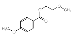 Benzoic acid,4-methoxy-, 2-methoxyethyl ester结构式