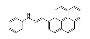 pyrene-1-carbaldehyde phenylhydrazone Structure