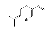 3-(bromomethylidene)-7-methylocta-1,6-diene结构式