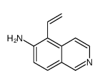 6-Isoquinolinamine,5-ethenyl-(9CI)结构式