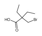 2-bromomethyl-2-ethyl-butanoic acid结构式