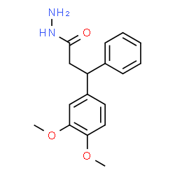 3,4-Dimethoxy-α-phenylhydrocinnamic acid hydrazide structure
