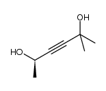 (R)-2-methylhex-3-yne-2,5-diol Structure