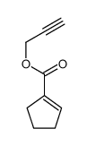1-Cyclopentene-1-carboxylicacid,2-propynylester(9CI) Structure