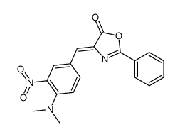 4-(4'-dimethylamino-3'-nitro)benzylidene-2-phenyloxazolin-5-one Structure
