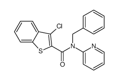 Benzo[b]thiophene-2-carboxamide, 3-chloro-N-(phenylmethyl)-N-2-pyridinyl- (9CI)结构式