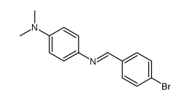 4-[(4-bromophenyl)methylideneamino]-N,N-dimethylaniline Structure