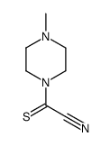 Piperazine, 1-(cyanothioxomethyl)-4-methyl- (9CI) structure