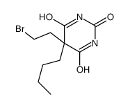 5-(2-bromoethyl)-5-butyl-1,3-diazinane-2,4,6-trione结构式