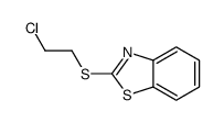 2-(2-chloroethylsulfanyl)-1,3-benzothiazole结构式