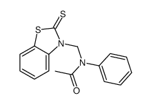 N-phenyl-N-[(2-sulfanylidene-1,3-benzothiazol-3-yl)methyl]acetamide Structure