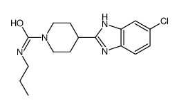 1-Piperidinecarboxamide,4-(5-chloro-1H-benzimidazol-2-yl)-N-propyl-(9CI) structure