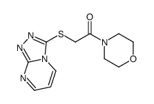 Morpholine, 4-[(1,2,4-triazolo[4,3-a]pyrimidin-3-ylthio)acetyl]- (9CI)结构式