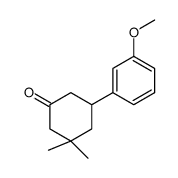 5-(3-methoxyphenyl)-3,3-dimethylcyclohexan-1-one Structure