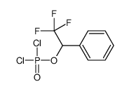 (1-dichlorophosphoryloxy-2,2,2-trifluoroethyl)benzene Structure