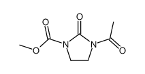 methyl 3-acetyl-2-oxoimidazolidine-1-carboxylate结构式