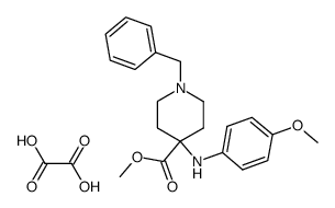 methyl 4-[(4-methoxyphenyl)amino]-1-(phenylmethyl)-4-piperidinecarboxylate ethanedioate Structure
