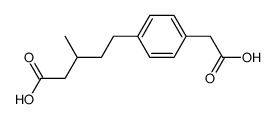 5-(4-carboxymethylphenyl)-3-methylvaleric acid结构式