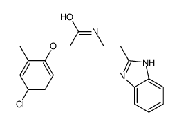 N-[2-(1H-benzimidazol-2-yl)ethyl]-2-(4-chloro-2-methylphenoxy)acetamide结构式