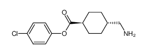 trans-4-Aminomethylcyclohexancarbonsaeure-p-chlorphenylester结构式