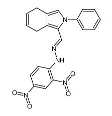 N-(2,4-Dinitro-phenyl)-N'-[1-(2-phenyl-4,7-dihydro-2H-isoindol-1-yl)-meth-(E)-ylidene]-hydrazine结构式
