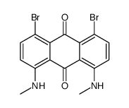 1,8-dibromo-4,5-bis(methylamino)anthracene-9,10-dione结构式